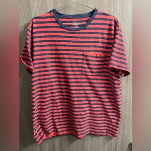 J. Crew short sleeve shirt stripes size xl